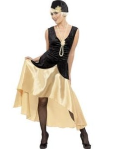 1920s Gold Dress Costume