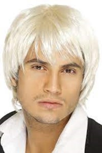 Boy Band Wig Blonde Short Style