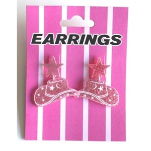 COWGIRL HAT EARRINGS