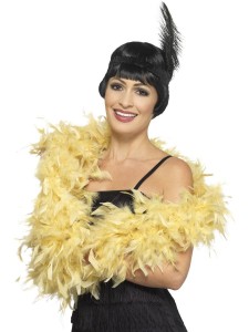 Deluxe Feather Boa Yellow