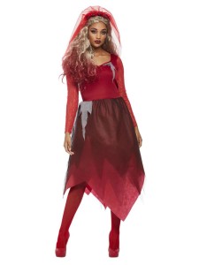 Graveyard Bride Costume Red