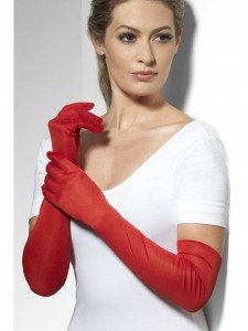 Long Red Gloves