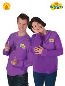 PURPLE WIGGLE COSTUME TOP ADULT