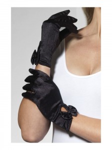 Short Black Gloves