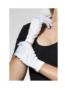 Short Gloves White