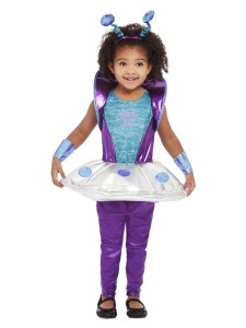 Toddler Alien Costume Silver