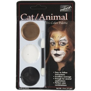Tri Color Make Up Palette Carded cat tiger