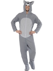 Wolf Costume with Hooded All in One